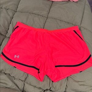 Under Armour Women's Bright Pink Athletic Shorts